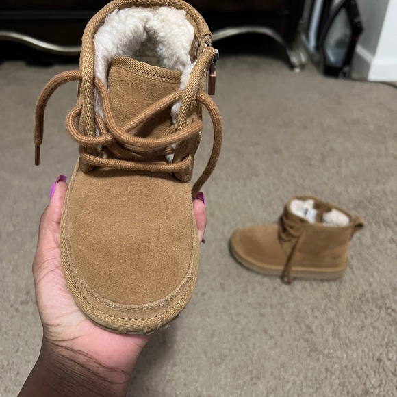 Size 11 toddler Ugg Neumel 2 boot. Chestnut color. Son wore maybe twice. - Picture 2 of 5